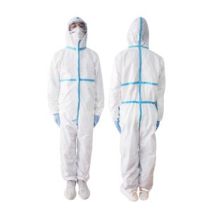 لباس محافظ یکبار مصرف پزشکی برای محافظت از بدن برای جلوگیری از شیوع آزمایشگاه